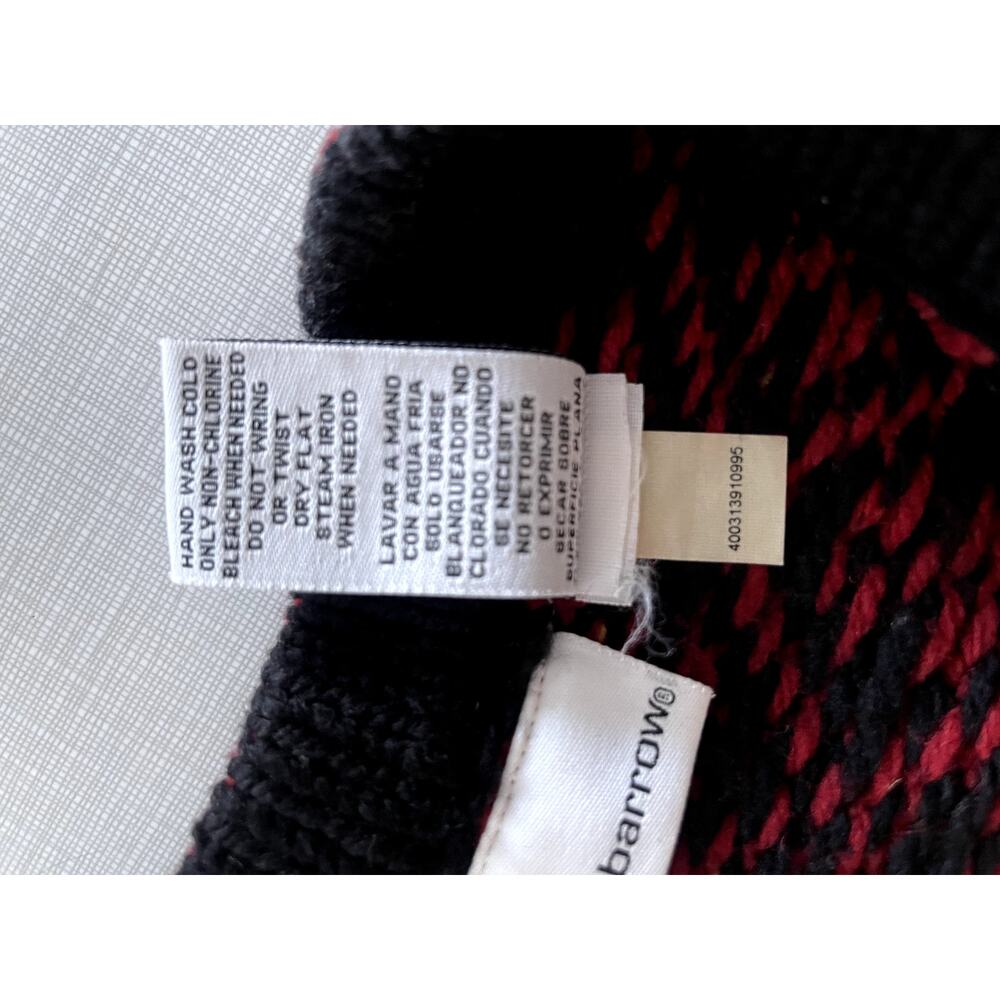 Croft & Barrow Sz L Fair Isle  Cardigan Sweater Red Wool Blend Nordic Apres Ski - Picture 13 of 13